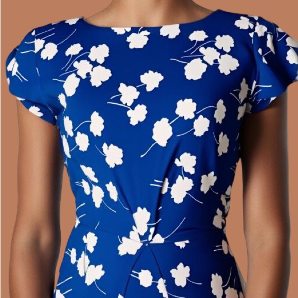 Tommy Hilfiger Floral Blue and White Dress